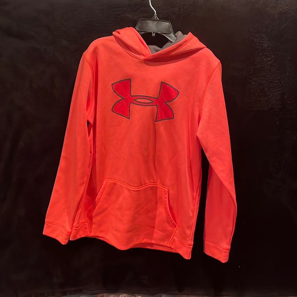 orange Under Armour Hoodie